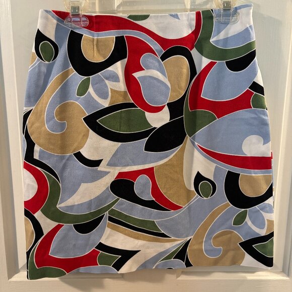 Etcetera Women's Colorful Abstract-Patterned Mini Skirt ~ Size: 6 - Picture 1 of 3